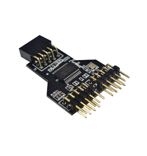 Câble Connecteur USB 2.0 9 Broches - Hub Extension 1 à 3 - Pour PC, Carte Mère - Neuf Sous Blister