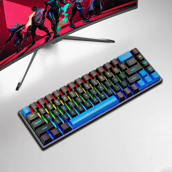 Skylion K68 Mechanical RGB Gaming Keyboard - BLACK+YELLOW