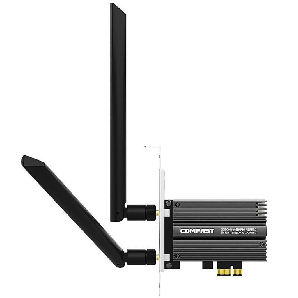 COMFAST CF-AX200 3000Mbps Bluetooth WIFI 6 PCIe Card Adapter with 2 Antennas