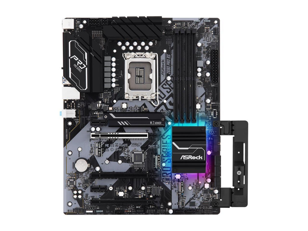 ASRock Z690 Pro RS LGA 1700 (14th,13th,12th Gen) Intel Z690 SATA 6Gb/s DDR4 ATX Intel Motherboard