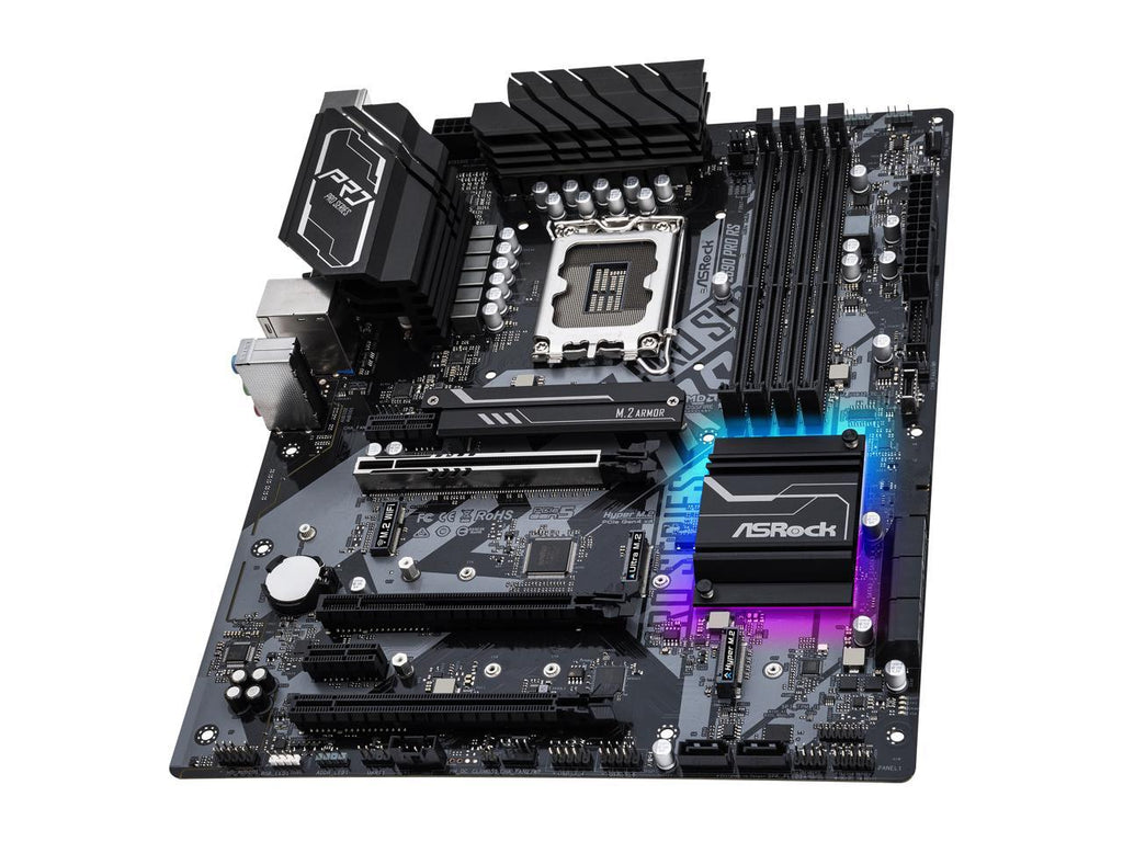 ASRock Z690 Pro RS LGA 1700 (14th,13th,12th Gen) Intel Z690 SATA 6Gb/s DDR4 ATX Intel Motherboard