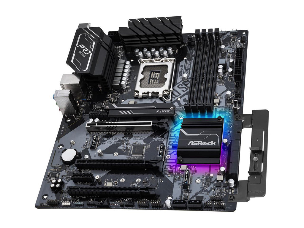 ASRock Z690 Pro RS LGA 1700 (14th,13th,12th Gen) Intel Z690 SATA 6Gb/s DDR4 ATX Intel Motherboard