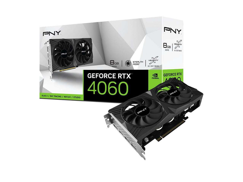 PNY GeForce RTX 4060 8GB VERTO Dual Fan Graphics Card DLSS 3