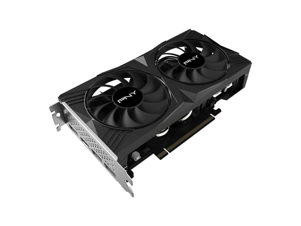 PNY GeForce RTX 4060 8GB VERTO Dual Fan Graphics Card DLSS 3 / بطاقة رسومات بي إن واي جي فورس RTX 4060 سعة 8 جيجابايت فيرتو بمروحة مزدوجة DLSS 3