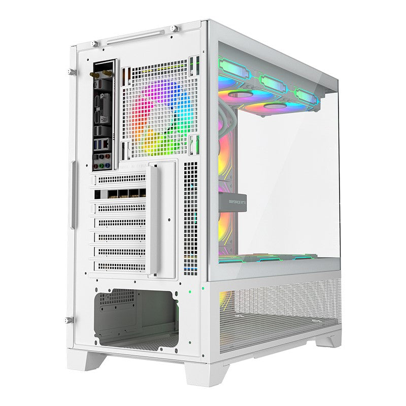 Twisted Minds Phantek-07 Mid Tower Gaming Case - White