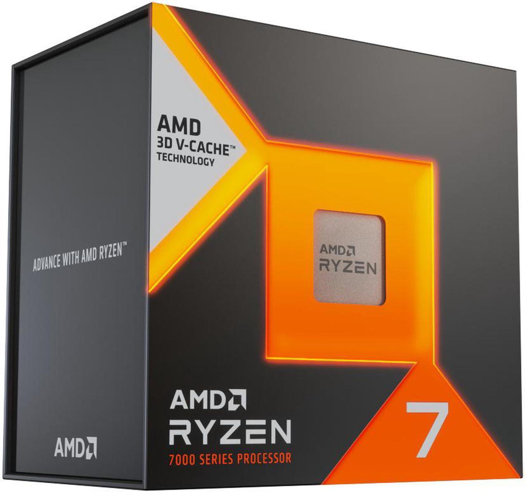 AMD Ryzen 7 7800X3D - Ryzen 7 7000 Series Zen 4 8-Core 4.2 GHz - Socket AM5 120W - AMD Radeon Graphics Desktop Processor/ AMD Ryzen 7 7800X3D - سلسلة Ryzen 7 7000 Zen 4 8-Core 4.2 GHz - Socket AM5 120W - معالج رسومات AMD Radeon لسطح المكتب