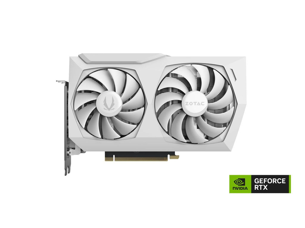 ZOTAC GAMING GeForce RTX 3060 AMP White Edition 12GB GDDR6 192-bit 15 Gbps PCIE 4.0 Gaming Graphics Card, IceStorm 2.0 Cooling, Active Fan Control, FREEZE Fan Stop ZT-A30600F-10P