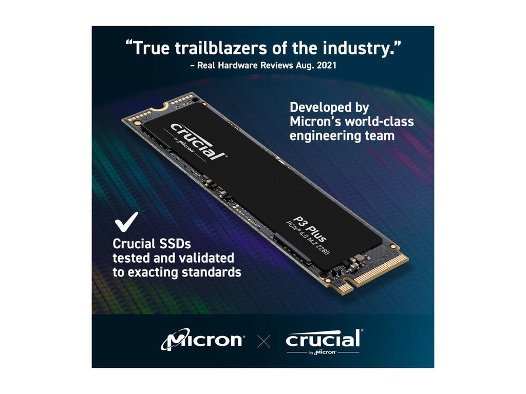 Crucial P3 Plus 2280 500GB PCI-Express x4 NVMe 3D NAND