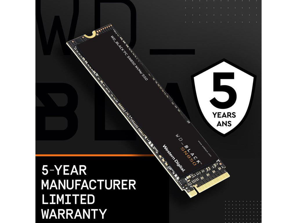 Western Digital WD BLACK SN850 NVMe M.2 2280 2TB PCI-Express 4.0 x4 3D NAND Internal Solid State Drive (SSD)