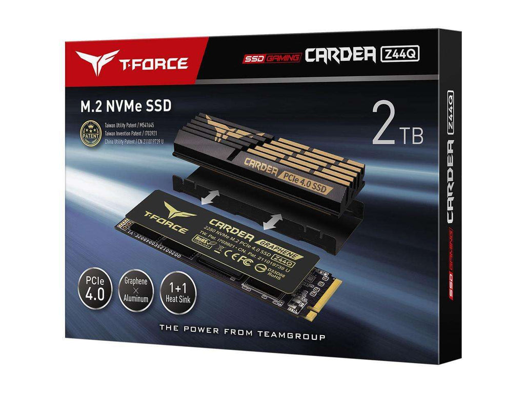 Team Group T-FORCE CARDEA Z44Q M.2 2280 2TB PCIe Gen4.0 x4, NVMe 1.4 Internal Solid State Drive (SSD)