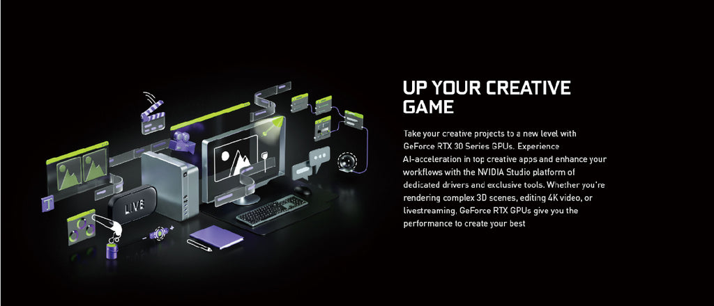 Manli GeForce RTX™ 3050 - 8GB Graphic Card