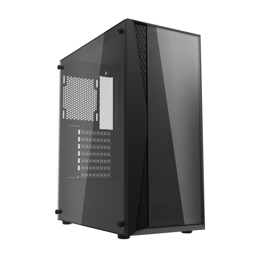 DARKFLASH DK352 Plus ATX PC Case - Black (4 ARGB Fans) | علبة كمبيوتر DARKFLASH DK352 Plus ATX - سوداء (4 مراوح ARGB)
