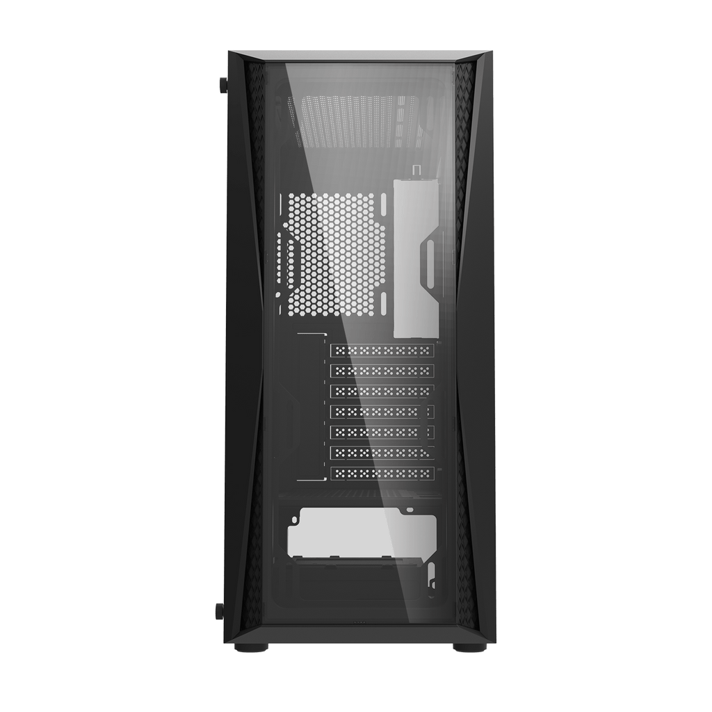 DARKFLASH DK352 Plus ATX PC Case - Black (4 ARGB Fans) | علبة كمبيوتر DARKFLASH DK352 Plus ATX - سوداء (4 مراوح ARGB)