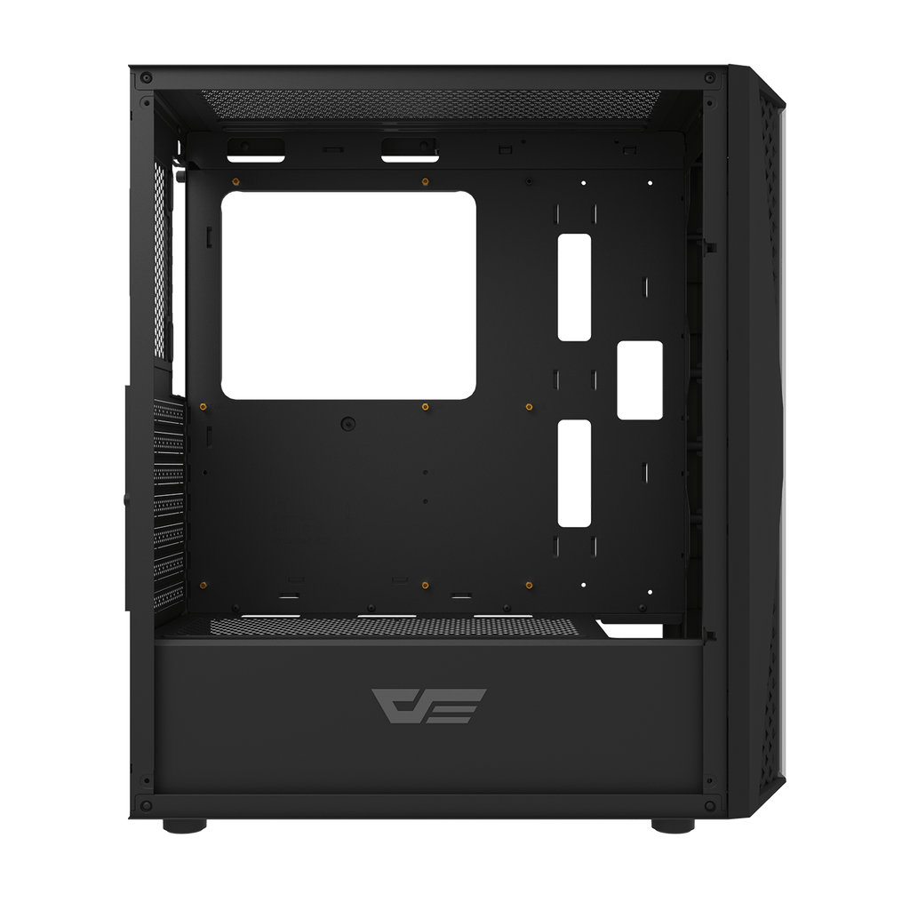 DARKFLASH DK352 Plus ATX PC Case - Black (4 ARGB Fans) | علبة كمبيوتر DARKFLASH DK352 Plus ATX - سوداء (4 مراوح ARGB)