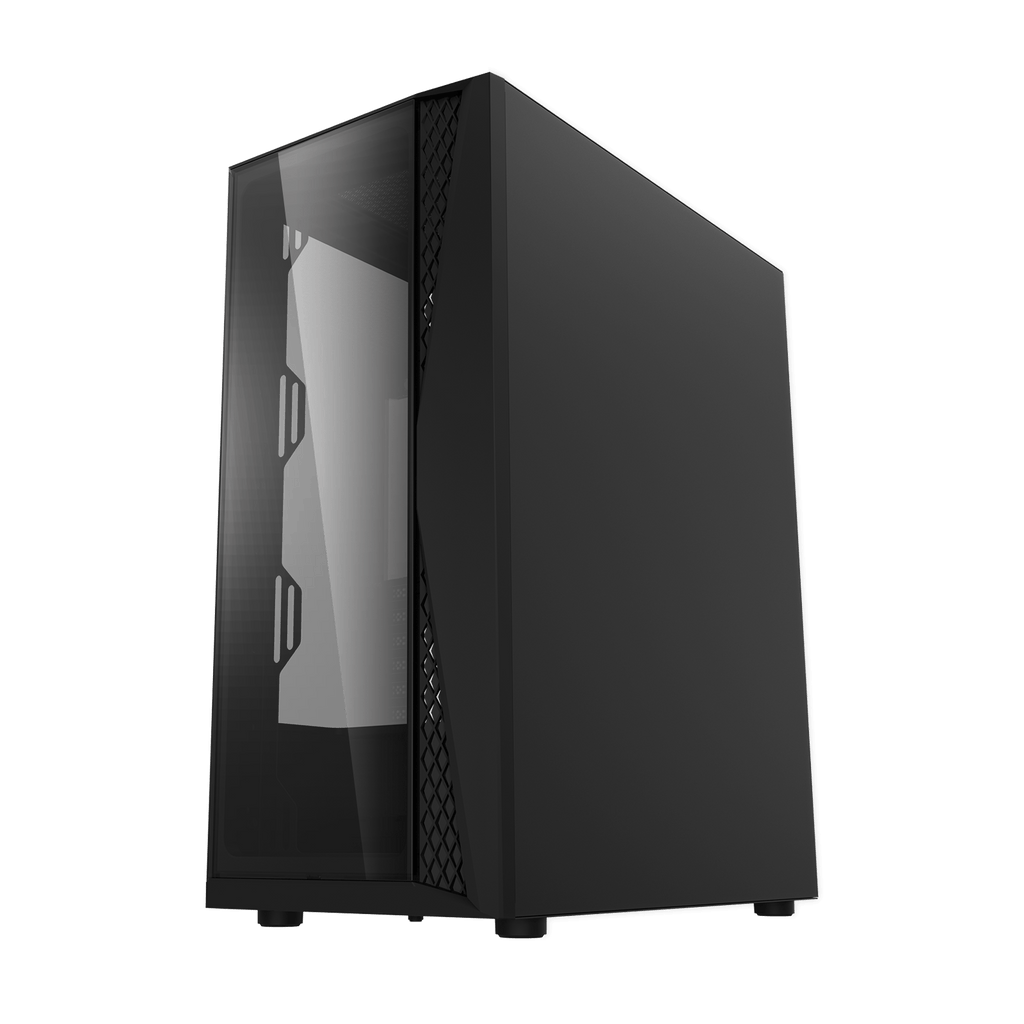 DARKFLASH DK352 Plus ATX PC Case - Black (4 ARGB Fans) | علبة كمبيوتر DARKFLASH DK352 Plus ATX - سوداء (4 مراوح ARGB)