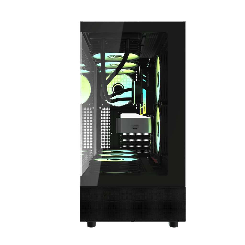 DARKFLASH DPX90 ATX PC Case - Black (WITH 3 ARGB FAN) | علبة كمبيوتر DARKFLASH DPX90 ATX - سوداء (مع 3 مراوح ARGB)