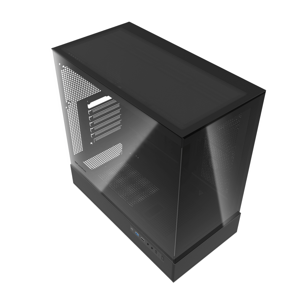 DARKFLASH DPX90 ATX PC Case - Black (WITH 3 ARGB FAN) | علبة كمبيوتر DARKFLASH DPX90 ATX - سوداء (مع 3 مراوح ARGB)
