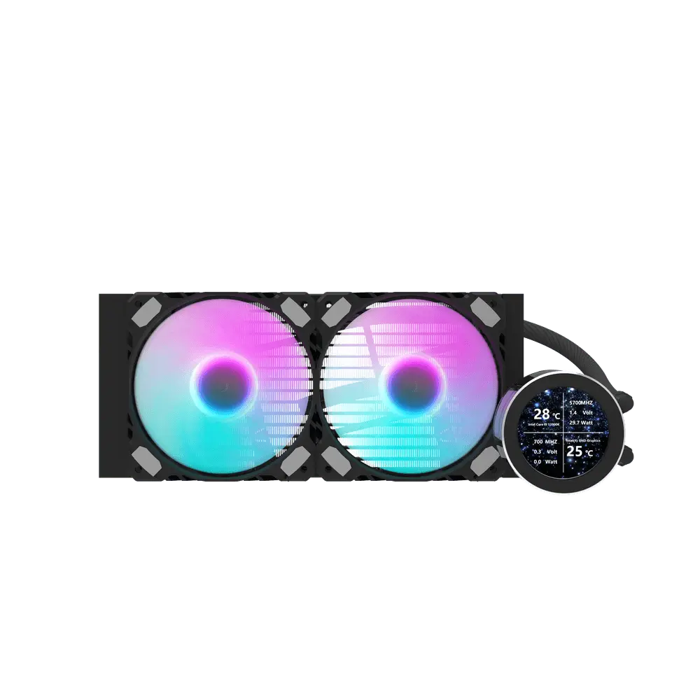 DarkFlash DN240S LED Liquid Cooling - Black/ DarkFlash DN240S LED تبريد سائل/تبريد مائي - أسود