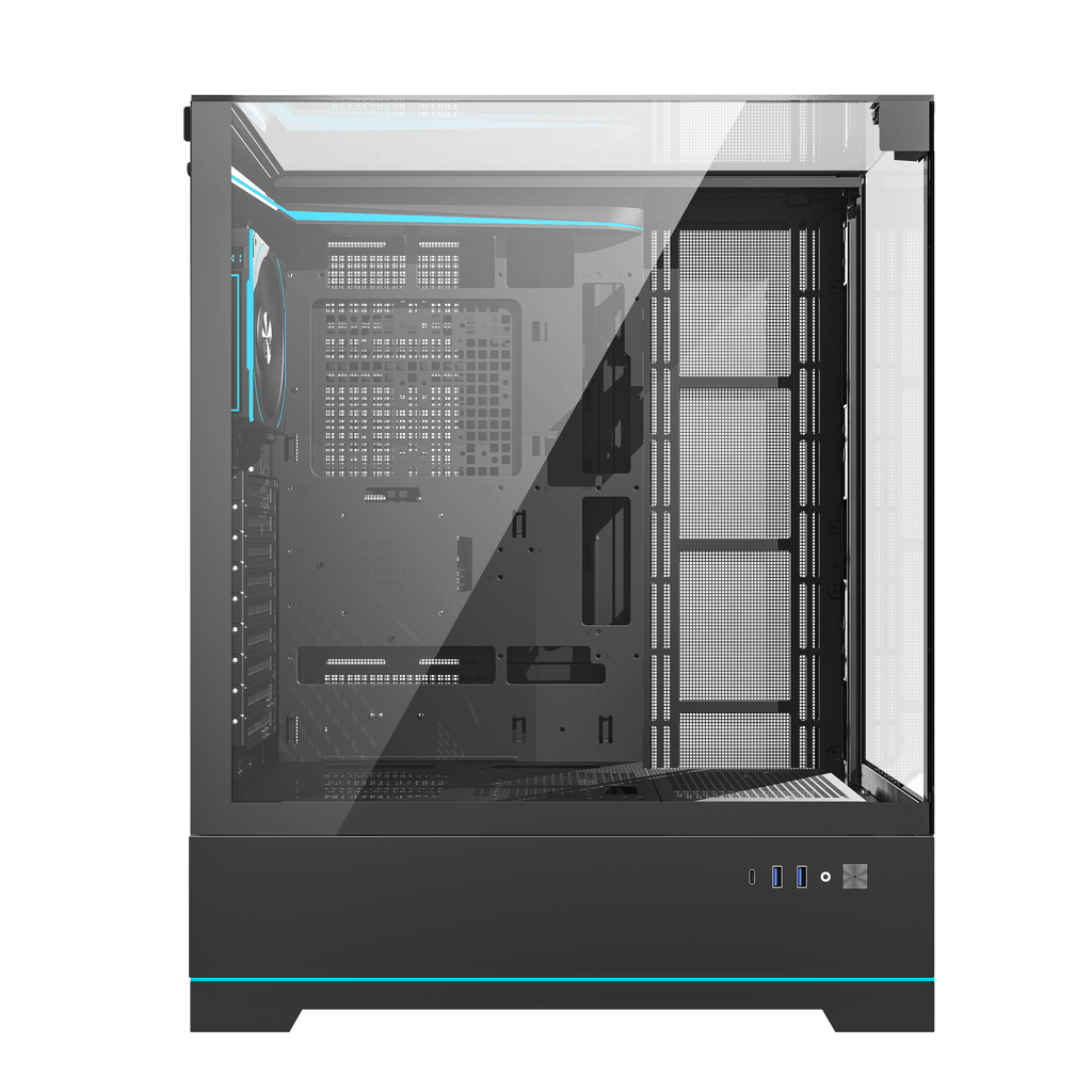 DARKFLASH DY450L Pro ATX PC Case - Black (WITH 4 RGB FAN) | علبة كمبيوتر DARKFLASH DY450L Pro ATX - أسود (مع 4 مراوح RGB)