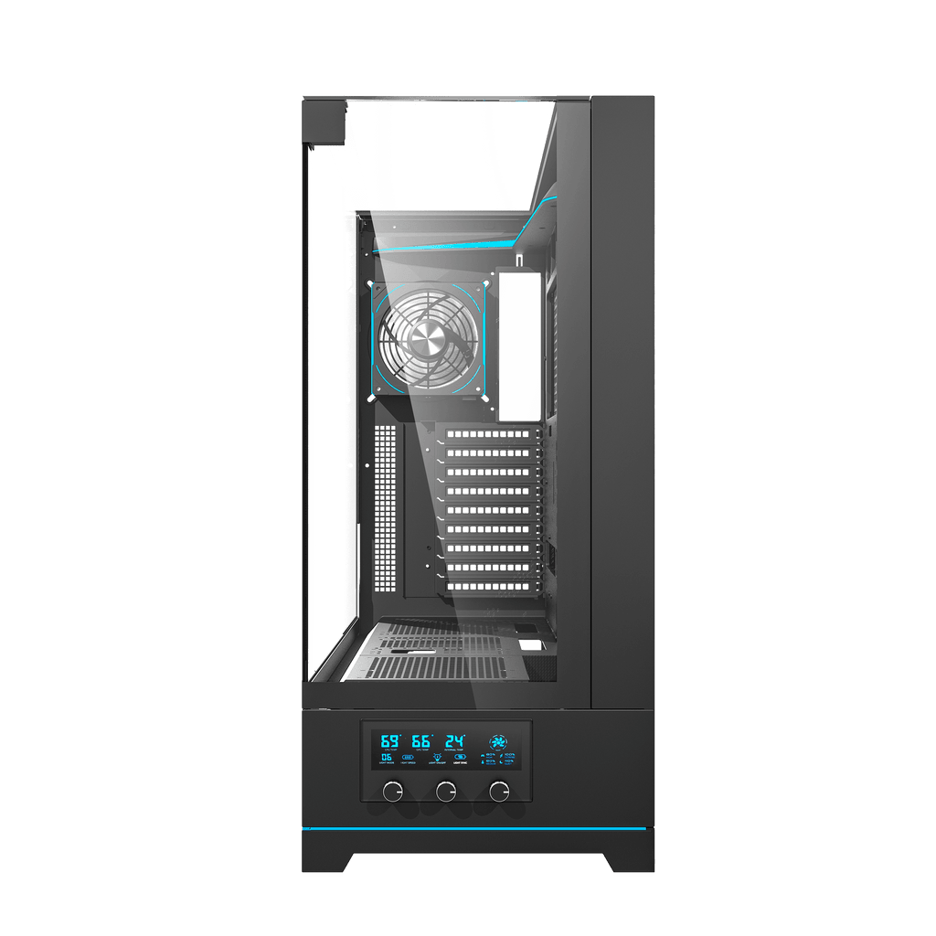 DARKFLASH DY450L Pro ATX PC Case - Black (WITH 4 RGB FAN) | علبة كمبيوتر DARKFLASH DY450L Pro ATX - أسود (مع 4 مراوح RGB)