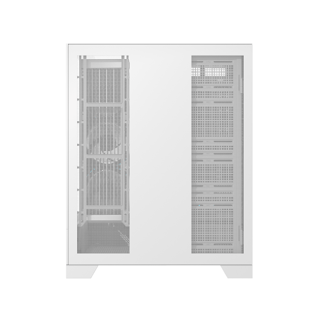 DARKFLASH DY450L Pro ATX PC Case - White (WITH 4 RGB FAN) | حافظة كمبيوتر DARKFLASH DY450L Pro ATX - بيضاء (مع 4 مراوح RGB)