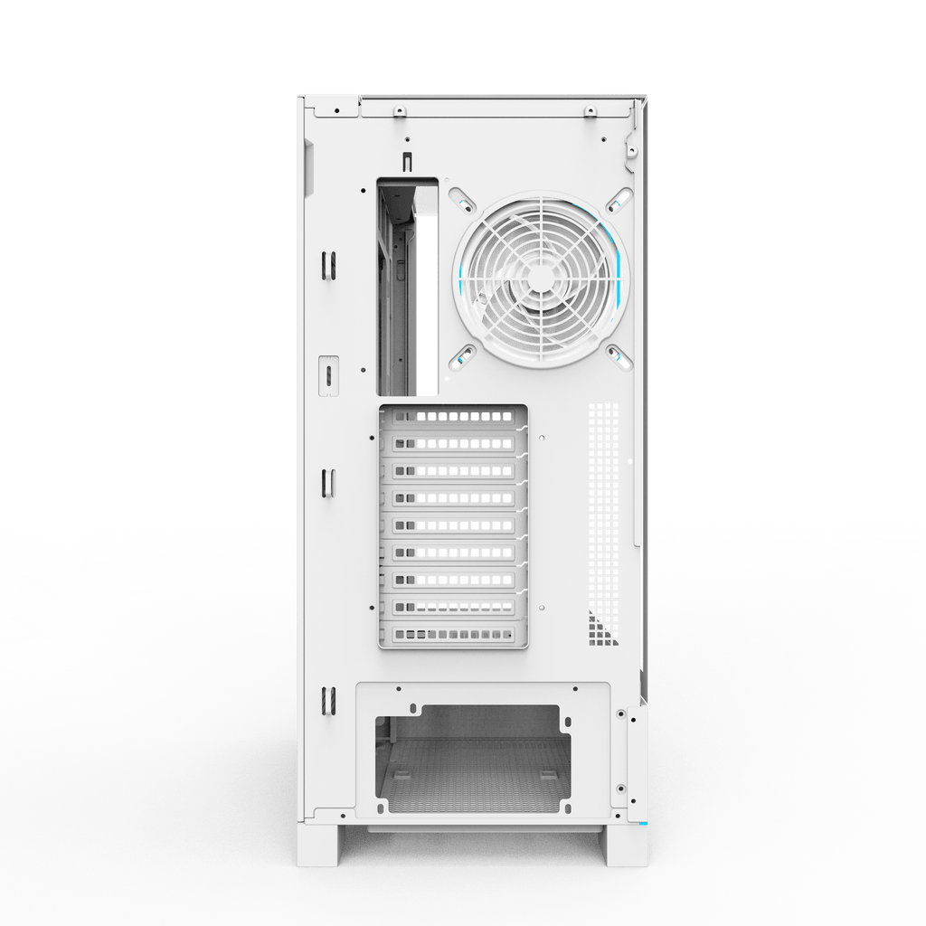 DARKFLASH DY450L Pro ATX PC Case - White (WITH 4 RGB FAN) | حافظة كمبيوتر DARKFLASH DY450L Pro ATX - بيضاء (مع 4 مراوح RGB)