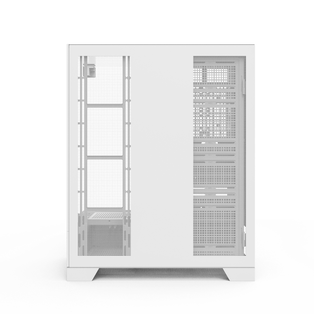 DARKFLASH DY450L Pro ATX PC Case - White (WITH 4 RGB FAN) | حافظة كمبيوتر DARKFLASH DY450L Pro ATX - بيضاء (مع 4 مراوح RGB)