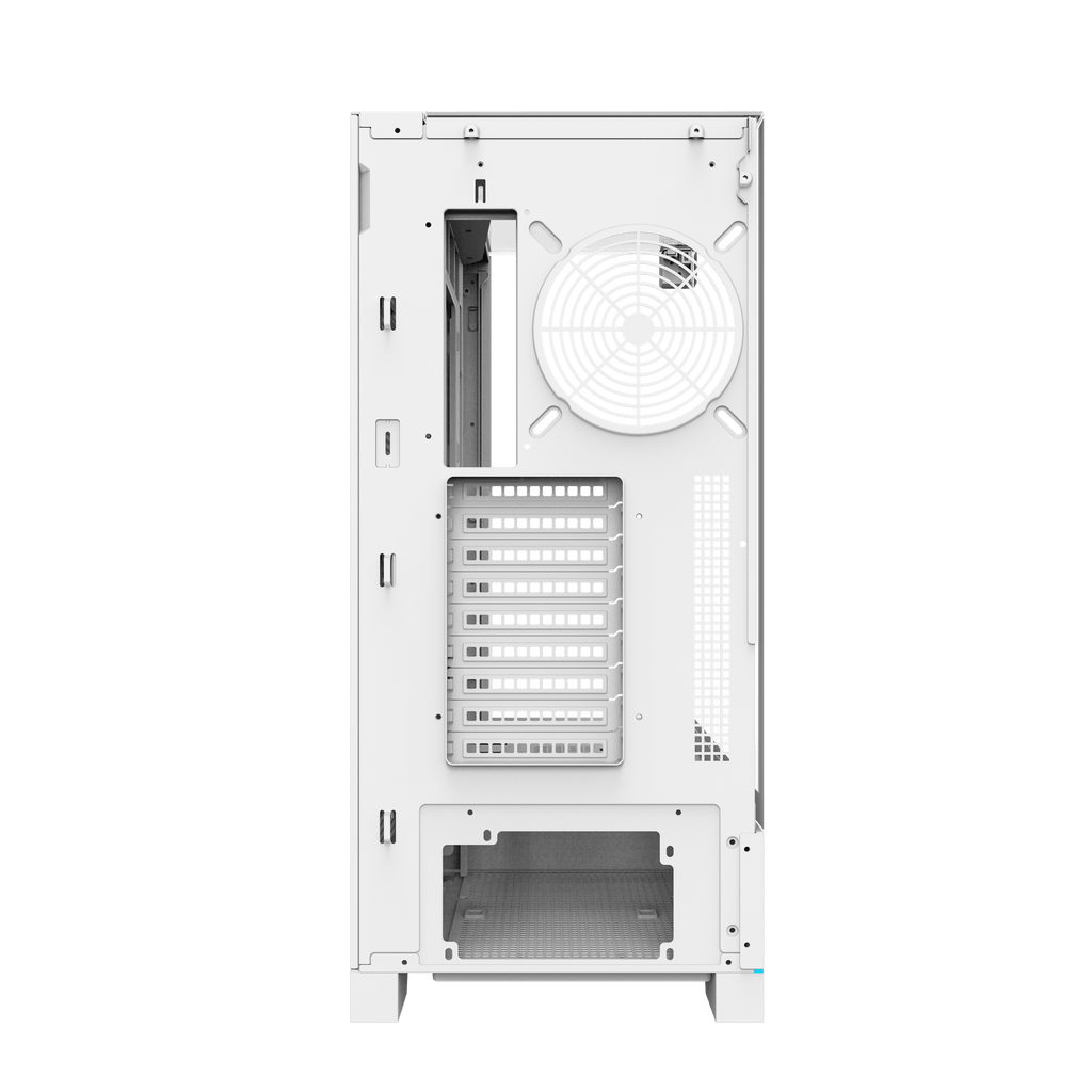 DARKFLASH DY450L Pro ATX PC Case - White (WITH 4 RGB FAN) | حافظة كمبيوتر DARKFLASH DY450L Pro ATX - بيضاء (مع 4 مراوح RGB)