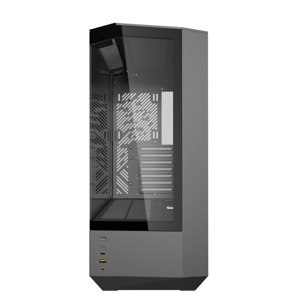 DARKFLASH DY460 ATX PC Case - Black (WITH 4 ARGB FAN) | علبة كمبيوتر DARKFLASH DY460 ATX - سوداء (مع 4 مراوح ARGB)