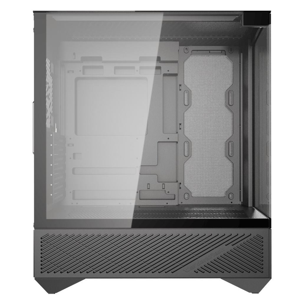 DARKFLASH DY460 ATX PC Case - Black (WITH 4 ARGB FAN) | علبة كمبيوتر DARKFLASH DY460 ATX - سوداء (مع 4 مراوح ARGB)
