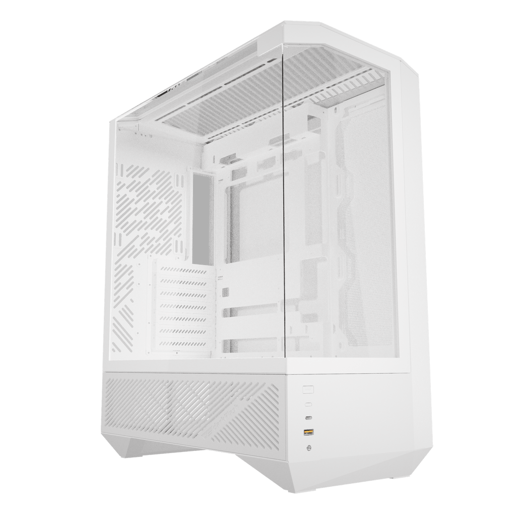 DARKFLASH DY460 ATX PC Case - White (WITH 4 ARGB FAN) | علبة كمبيوتر DARKFLASH DY460 ATX - بيضاء (مع 4 مراوح ARGB)