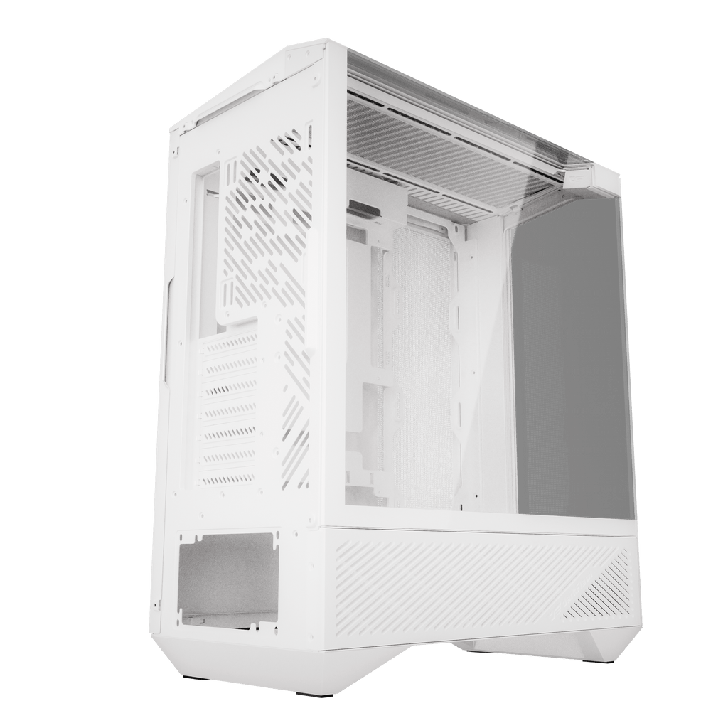 DARKFLASH DY460 ATX PC Case - White (WITH 4 ARGB FAN) | علبة كمبيوتر DARKFLASH DY460 ATX - بيضاء (مع 4 مراوح ARGB)