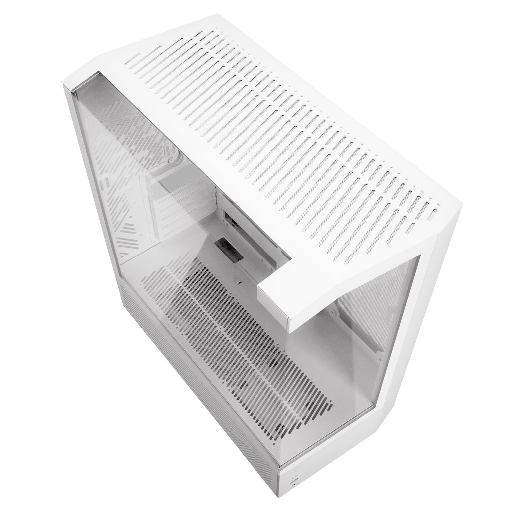 DARKFLASH DY460 ATX PC Case - White (WITH 4 ARGB FAN) | علبة كمبيوتر DARKFLASH DY460 ATX - بيضاء (مع 4 مراوح ARGB)