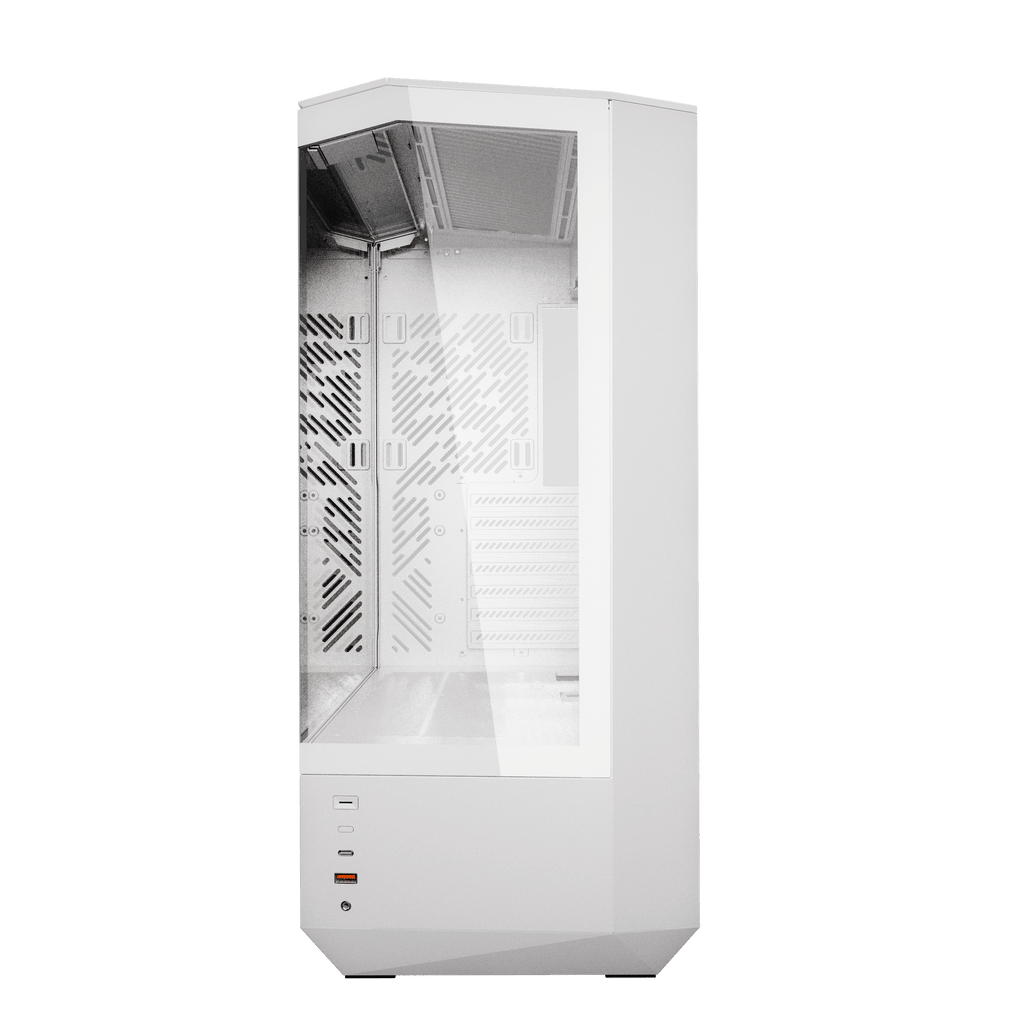 DARKFLASH DY460 ATX PC Case - White (WITH 4 ARGB FAN) | علبة كمبيوتر DARKFLASH DY460 ATX - بيضاء (مع 4 مراوح ARGB)