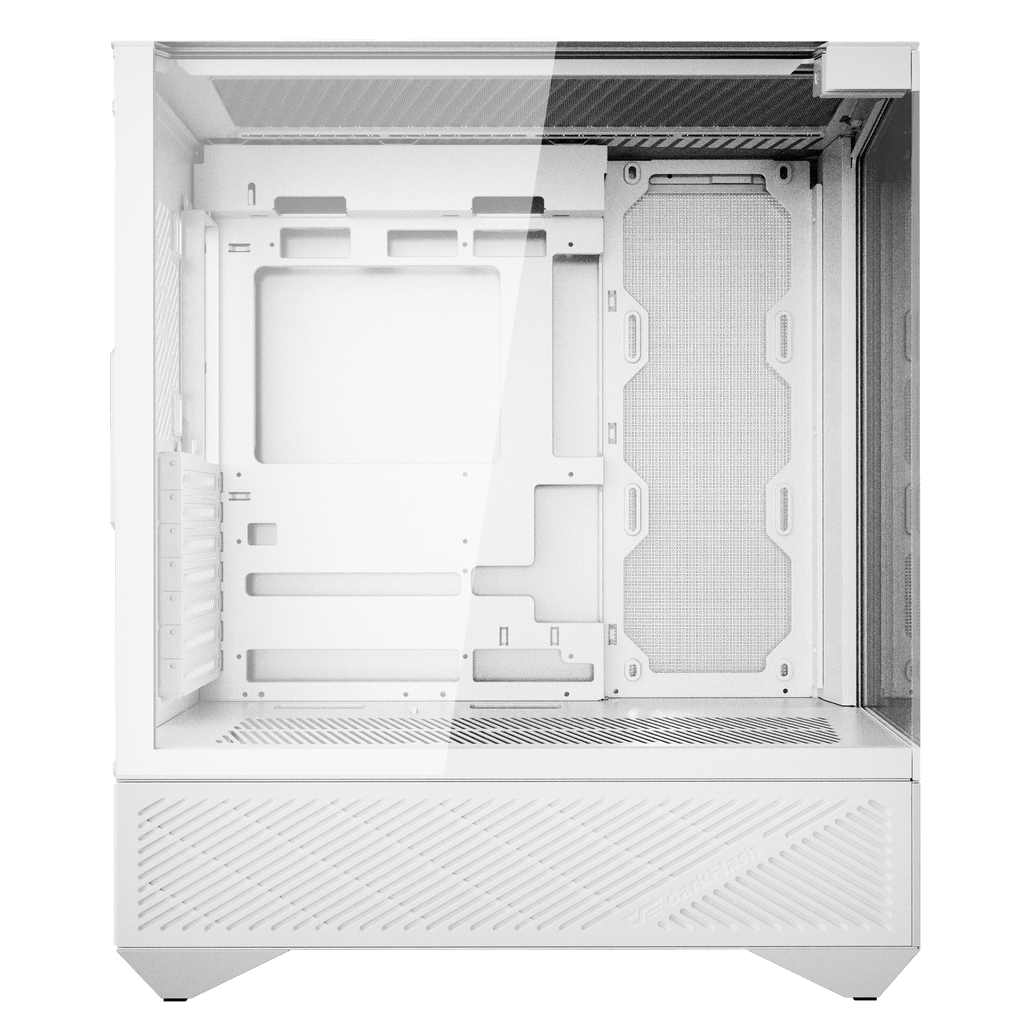 DARKFLASH DY460 ATX PC Case - White (WITH 4 ARGB FAN) | علبة كمبيوتر DARKFLASH DY460 ATX - بيضاء (مع 4 مراوح ARGB)