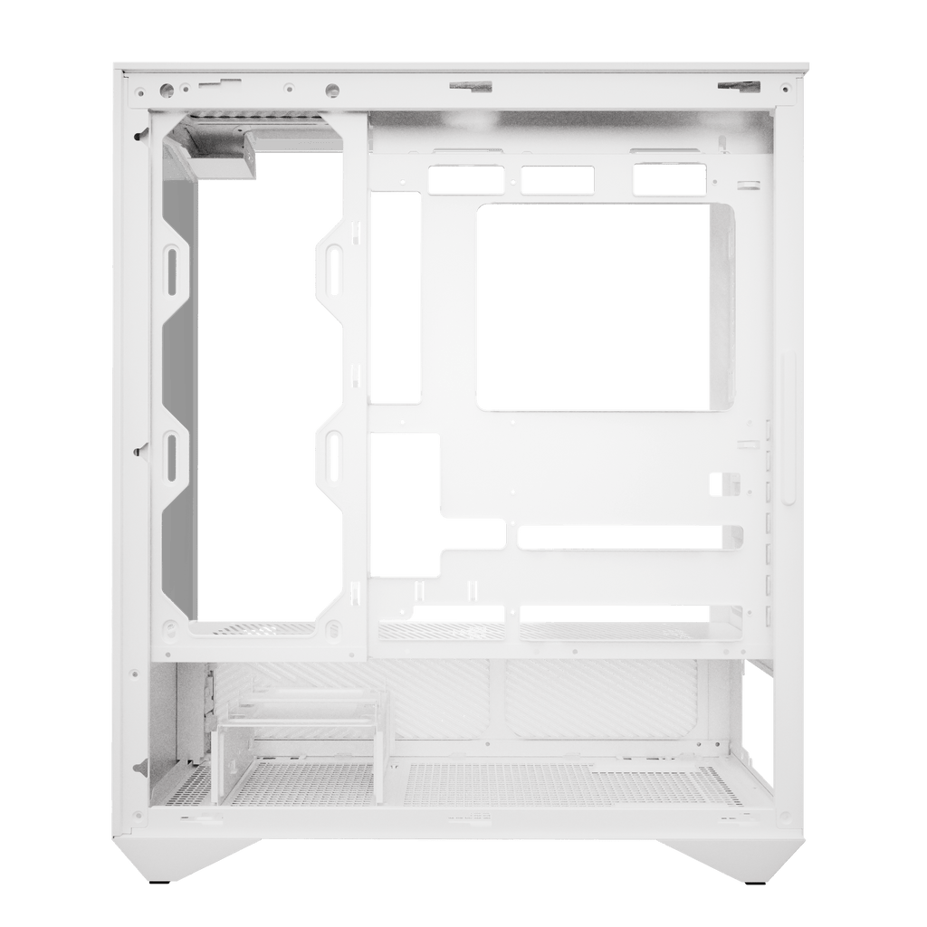 DARKFLASH DY460 ATX PC Case - White (WITH 4 ARGB FAN) | علبة كمبيوتر DARKFLASH DY460 ATX - بيضاء (مع 4 مراوح ARGB)