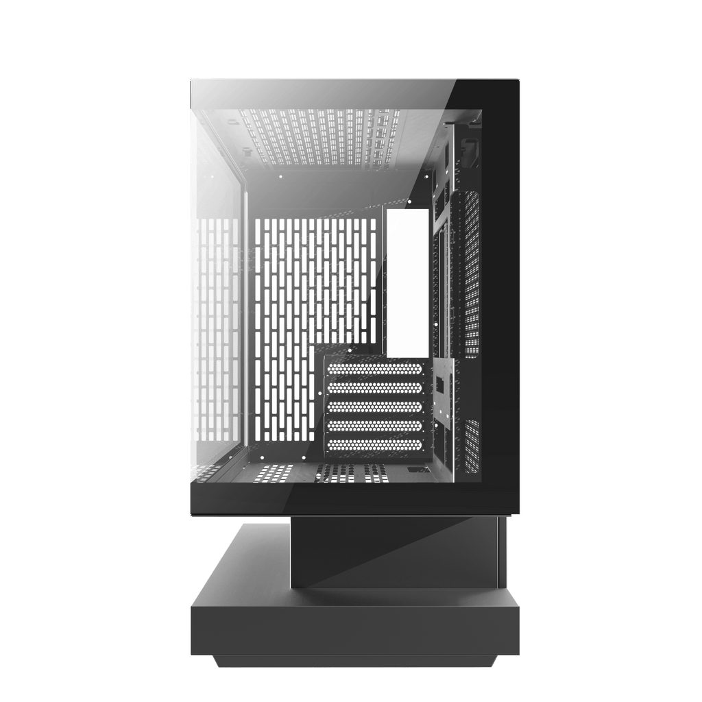 DARKFLASH FLOATRON F1 M-ATX PC Case - Black  (WITH 6 ARGB FAN) | علبة كمبيوتر DARKFLASH FLOATRON F1 M-ATX - سوداء (مع 6 مراوح ARGB)