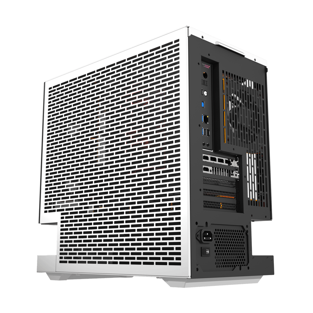 DARKFLASH FLOATRON F1 M-ATX PC Case - White (WITH 6 ARGB FAN) | علبة كمبيوتر DARKFLASH FLOATRON F1 M-ATX - بيضاء (مع 6 مراوح ARGB)