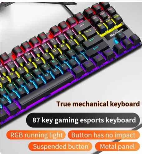 Skylion K68 Mechanical RGB Gaming Keyboard - BLACK