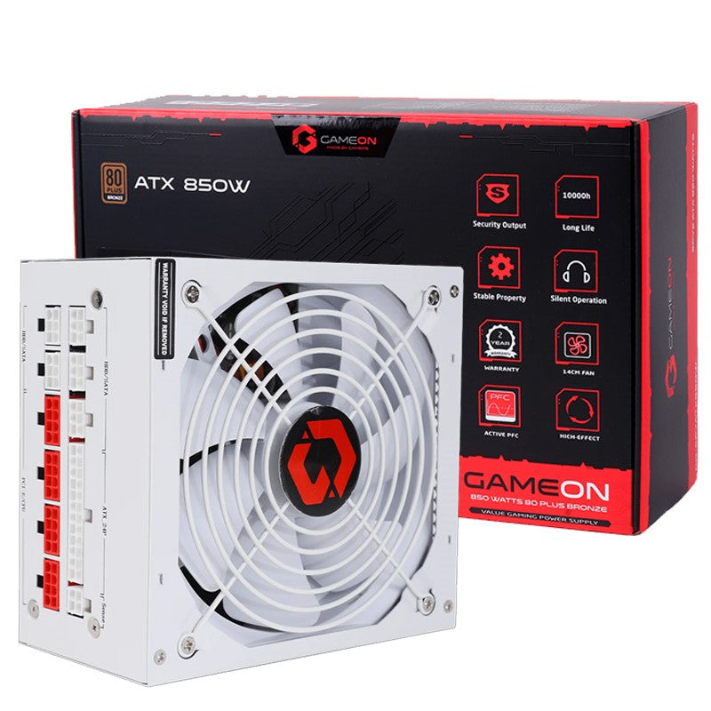 GAMEON - SPY2 ATX 850 WATTS 80 PLUS BRONZE Value Gaming Power Supply - Black/ مصدر الطاقة - أسود