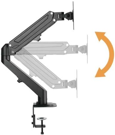 91-LDT25C012 ECONOMICAL STYLISH SINGLE MONITOR GAS SPRING ARM Easily Position Your Monitors and Boost Productivity Fit Screen Size:17