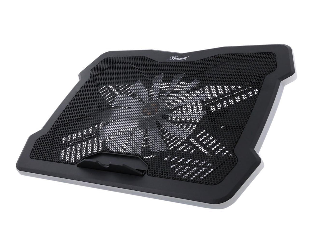 Rosewill RGB Laptop Cooling Pad, Gaming Laptop Cooler for 17 Inch Laptops, Big Quiet Fan, Adjustable Angles, Lighting Modes, Fan Speed Modes - (RWNB17B)