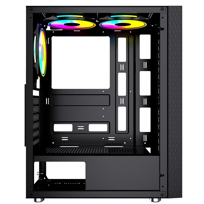 Twisted Minds Trinity-03 Tempered Glass Mid Tower Gaming Case - Black TM09-05-LTwisted Minds Trinity-03 Tempered Glass Mid Tower Gaming Case - Black TM09-05-L