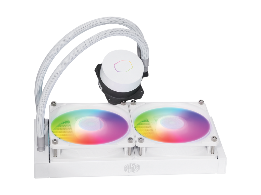 COOLER MASTER MLW-D24M-A18PW-RW MasterLiquid ML240L ARGB White Edition V2 Liquid Water Cooler