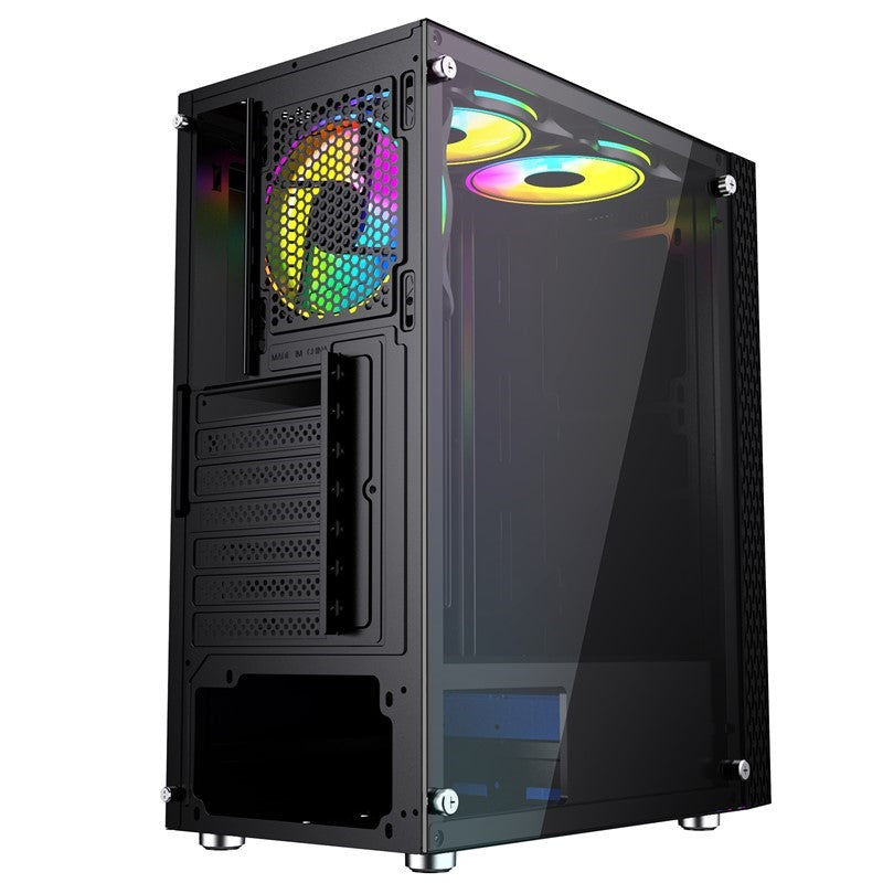 Twisted Minds Trinity-03 Tempered Glass Mid Tower Gaming Case - Black TM09-05-LTwisted Minds Trinity-03 Tempered Glass Mid Tower Gaming Case - Black TM09-05-L