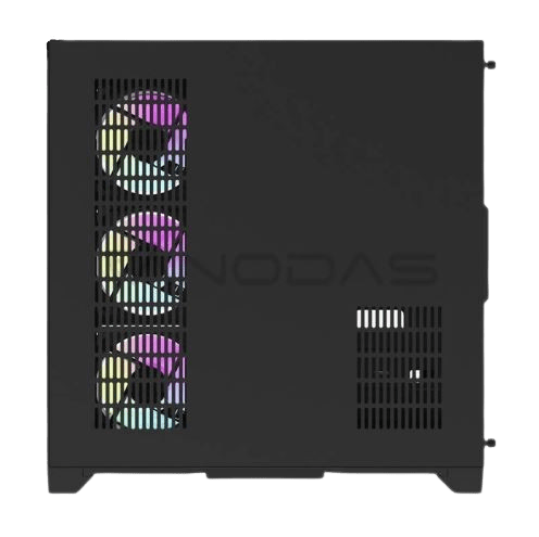 DarkFlash Aigo FT418 Pro Mid Tower Case  - Black (with 7 ARGB Fans) | علبة DarkFlash Aigo FT418 Pro متوسطة الحجم - سوداء (مع 7 مراوح ARGB)