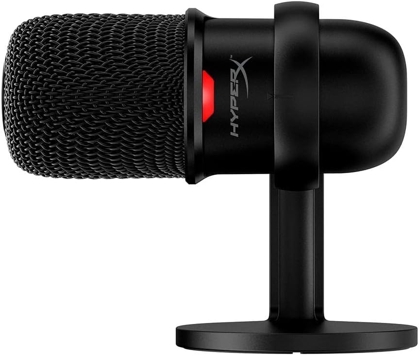 HyperX SoloCast – USB Condenser Gaming Microphone, for PC, PS4, PS5 and Mac, Tap-to-Mute Sensor, Cardioid Polar Pattern, great for Streaming, Podcasts, Twitch, YouTube, Discord. Black