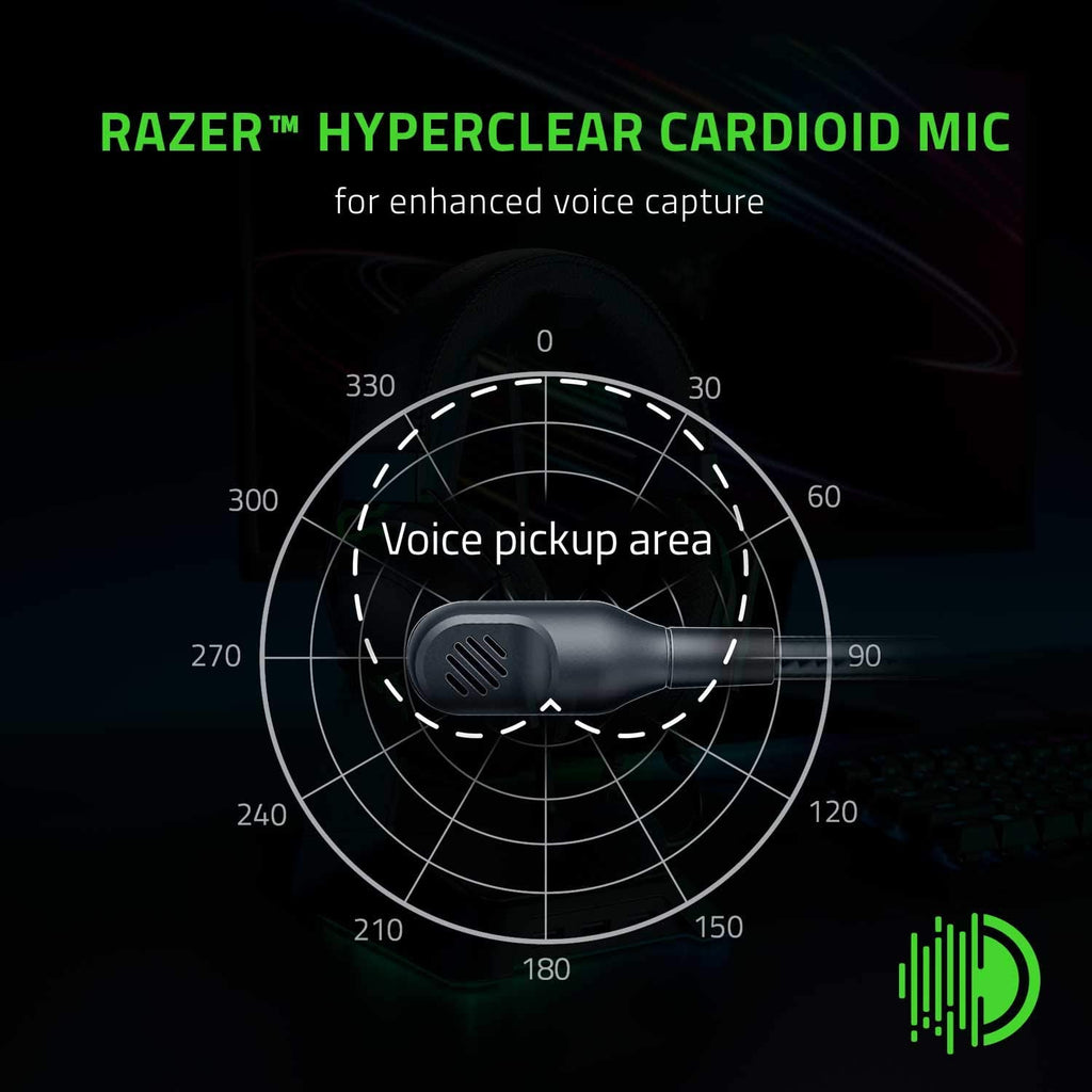 Razer BlackShark V2 X Gaming Headset: 7.1 Surround Sound - 50mm Drivers - Memory Foam Cushion - for PC, PS4, PS5, Switch, Xbox One, Xbox Series X|S, Mobile - 3.5mm Audio Jack – Classic Black
