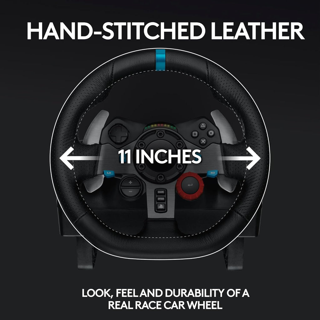 (G29+ Shifter) Logitech G29 Driving Force Racing Wheel, Floor Pedals and Logitech G Driving Force Shifter. For PS5, PS4, PC, Mac