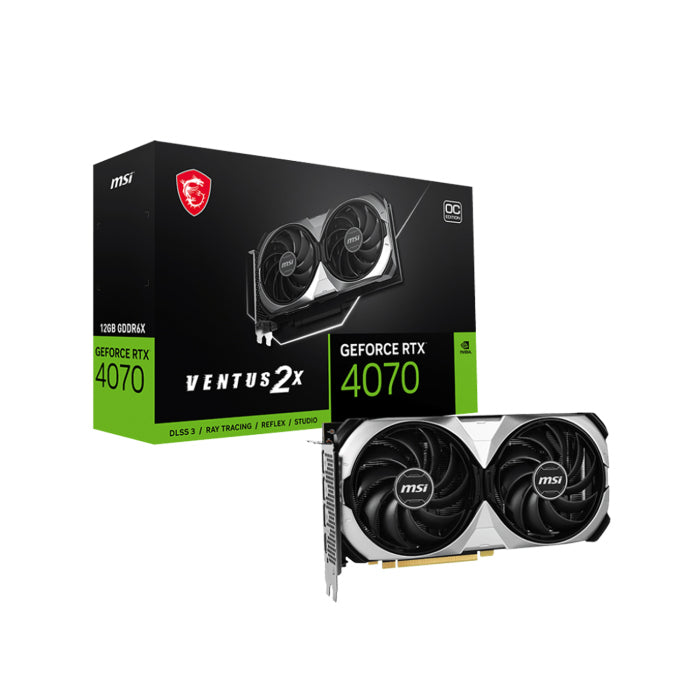 MSI GeForce RTX 4070 Ventus 2X OC Edition 12GB GDDR6X Graphics Card